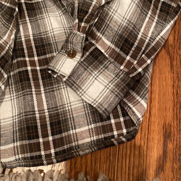Flannel with tie in front - Picture 2 of 2